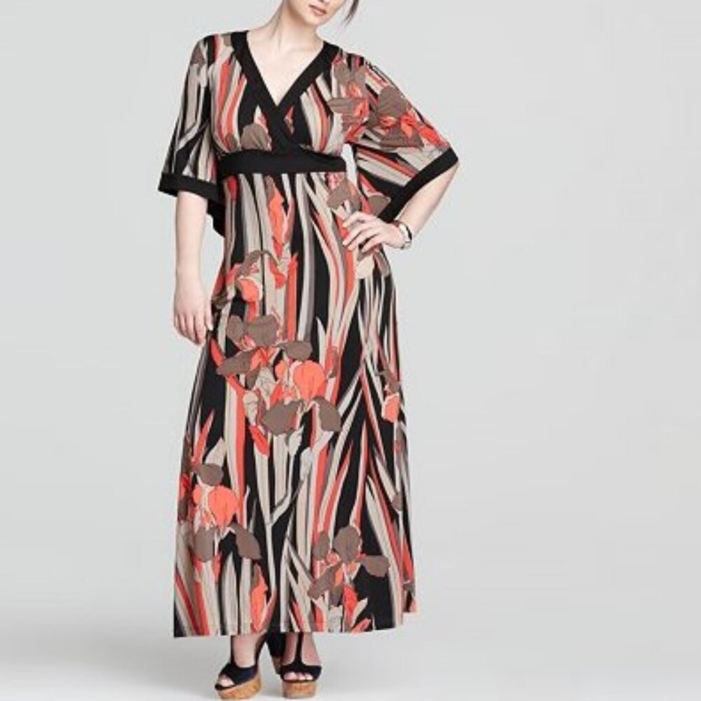 Anna Scholz Contrast Kimono Dress